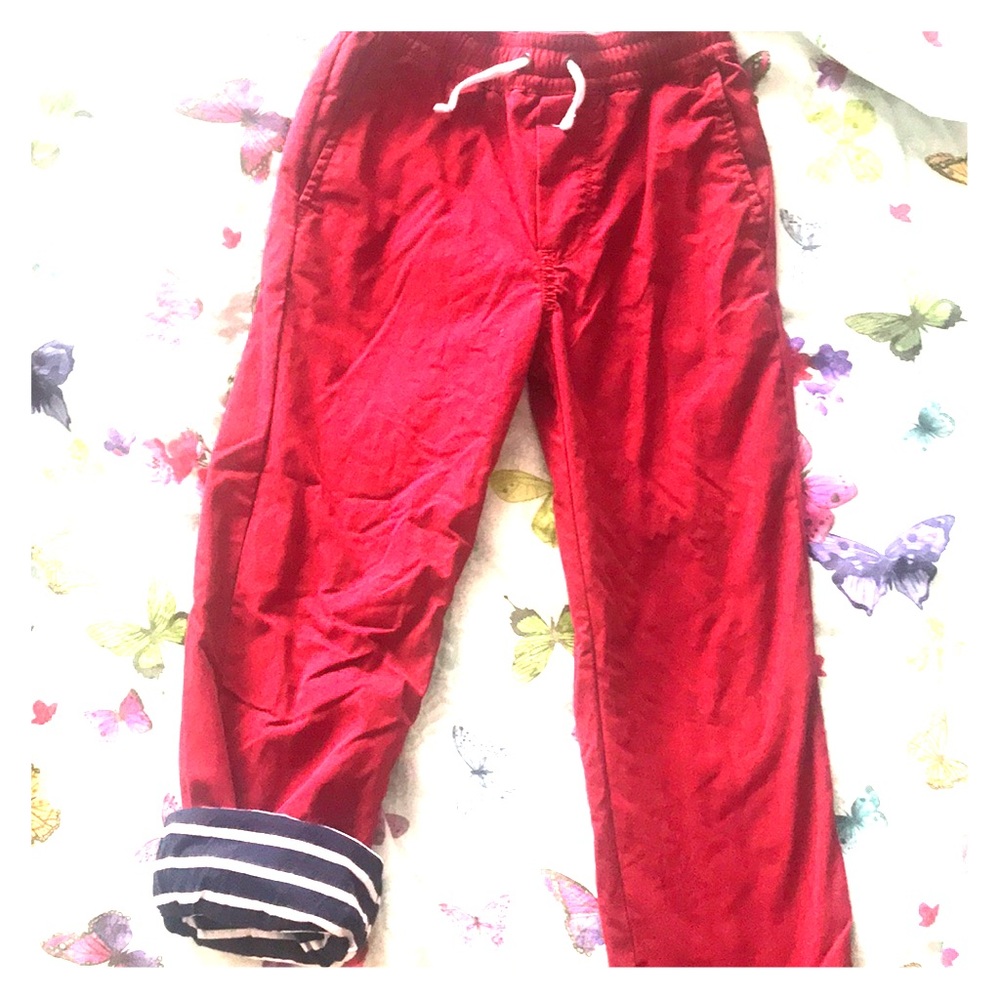 Hanna Anderson boys lined pants size 130